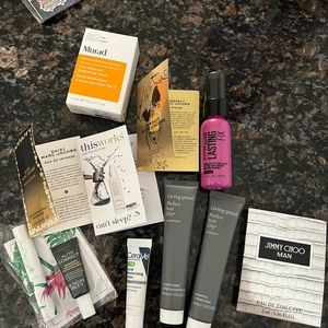 Various Samples plus Make-up case from Ulta Beauty